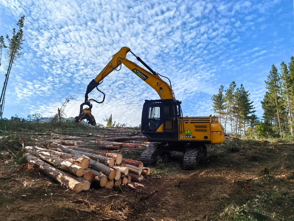 YCF215 Forestry Excavator Gains Positive Feedback in South America