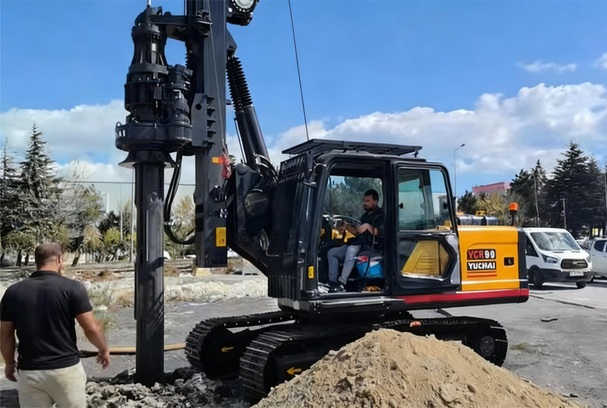 Plataforma de perforación rotativa Yuchai YCR90