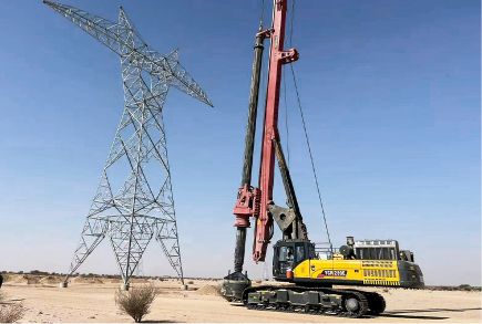 Yuchai New-Look YCR280E Rotary Drilling Rig Makes Its Overseas Debut in Saudi Arabia