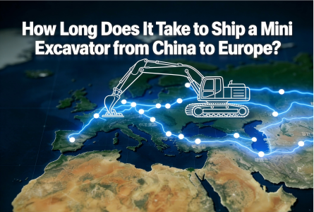 Quanto tempo leva para enviar uma miniescavadeira da China para a Europa?