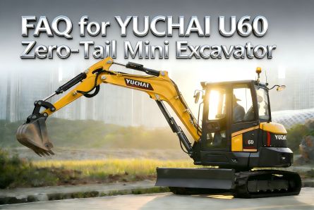 FAQ for YUCHAI U60 Zero-Tail Mini Excavator