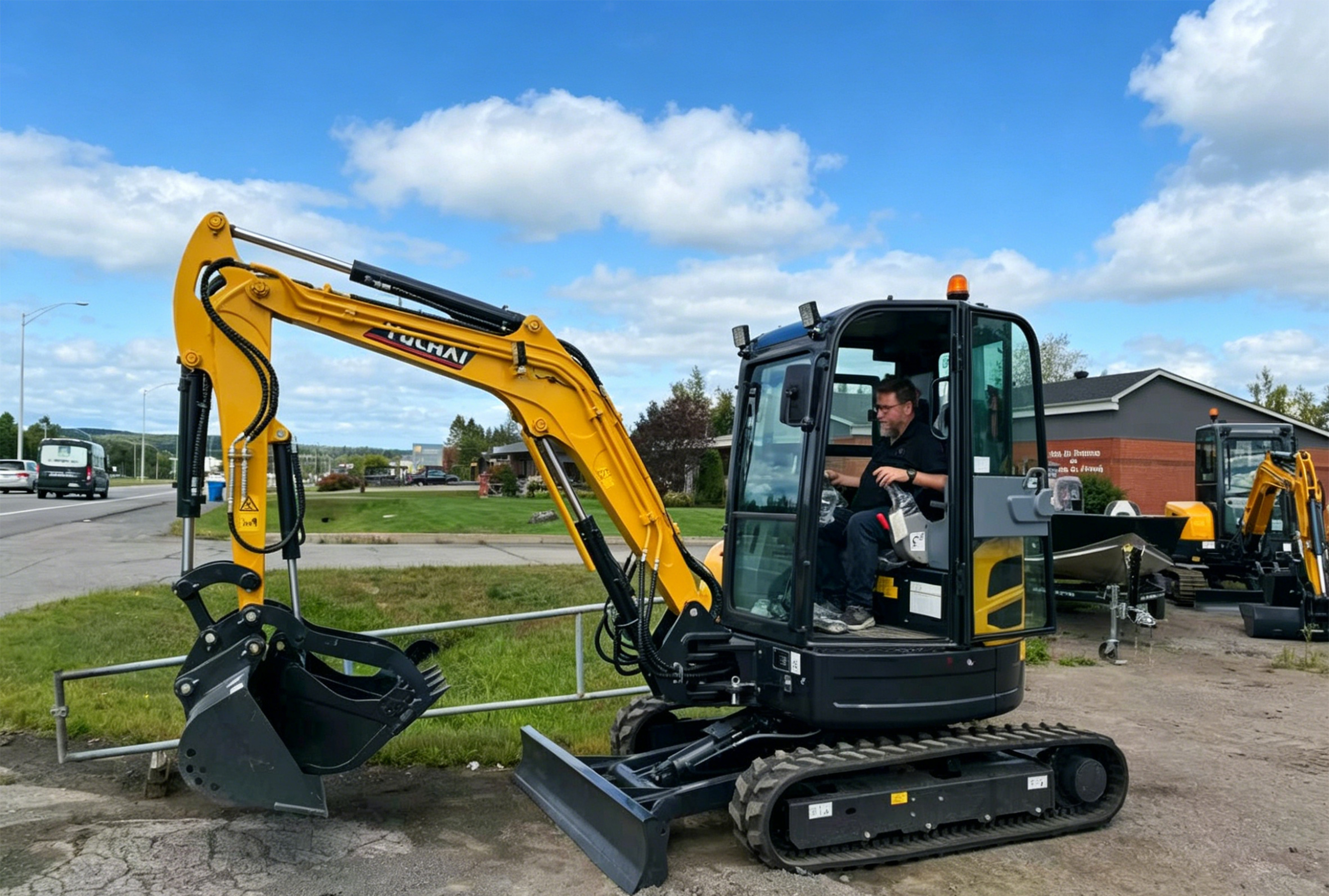 Yuchai U35 Mini Excavator in Canada: Customer Case with Hydraulic Thumb