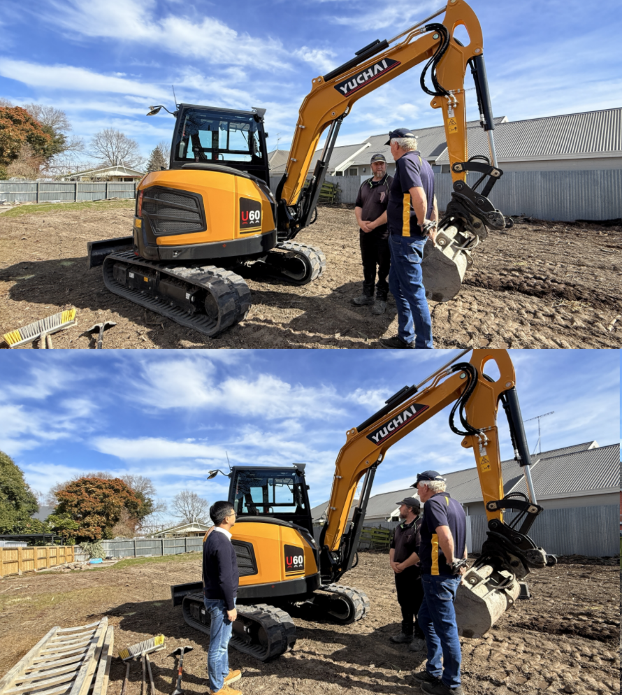 Yuchai Equipment participe à une discussion approfondie sur la pelle U60 avec un partenaire néo-zélandais de longue date Yuchai Equipment participe à une discussion approfondie sur la pelle U60 avec un partenaire néo-zélandais de longue date