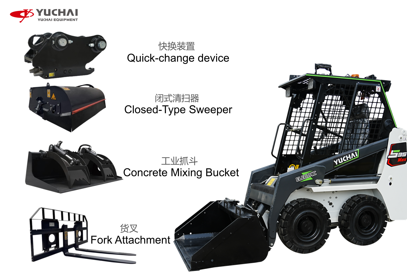 Selección de sistemas de acoplamiento rápido y accesorios de trabajo para minicargadoras