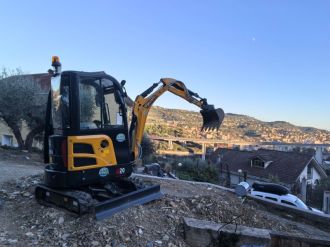 Fotos de feedback das condições de trabalho na Europa da Yuchai Equipment: Cenas de construção U20 e YC215